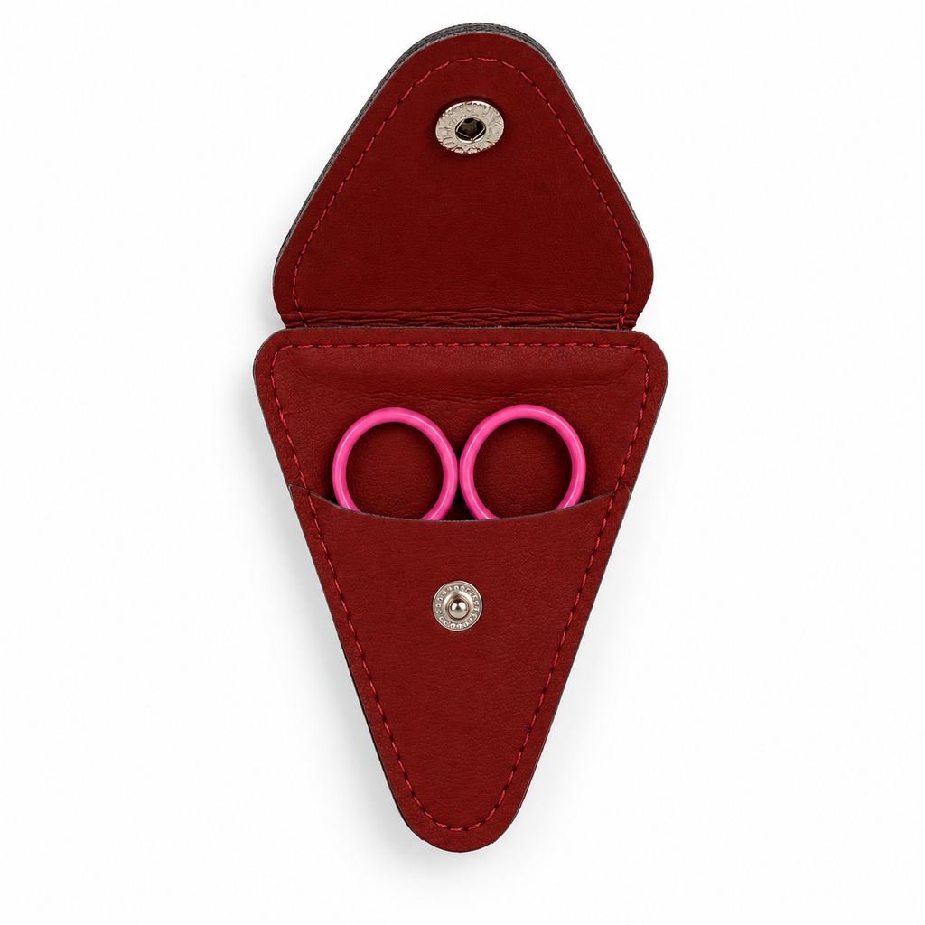 Snip & Stitch Leather Tool Case – Scissor + Darning Needle Holder