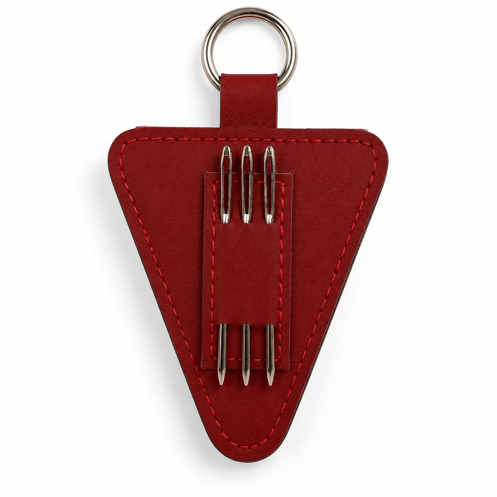 Snip & Stitch Leather Tool Case – Scissor + Darning Needle Holder