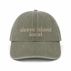 Olive Green Dad Hat | Make(r) Your Own | Embroidered Knitting Hat for Makers