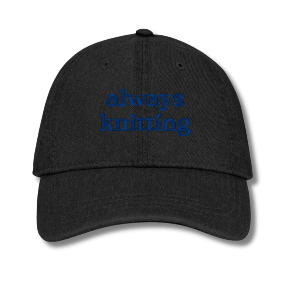 always knitting - Denim Hat [CHOOSE YOUR THREAD COLOR!]