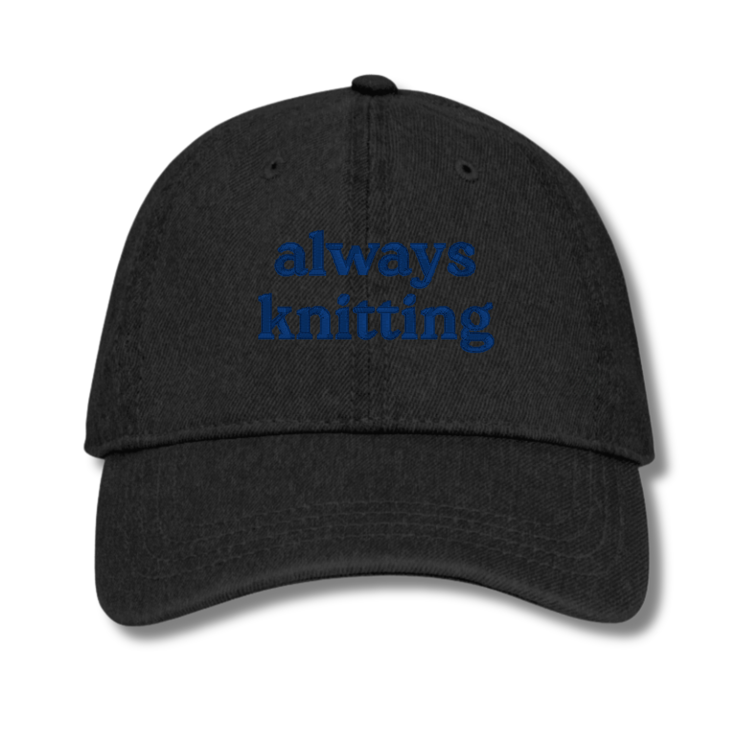 always knitting - Denim Hat [CHOOSE YOUR THREAD COLOR!]