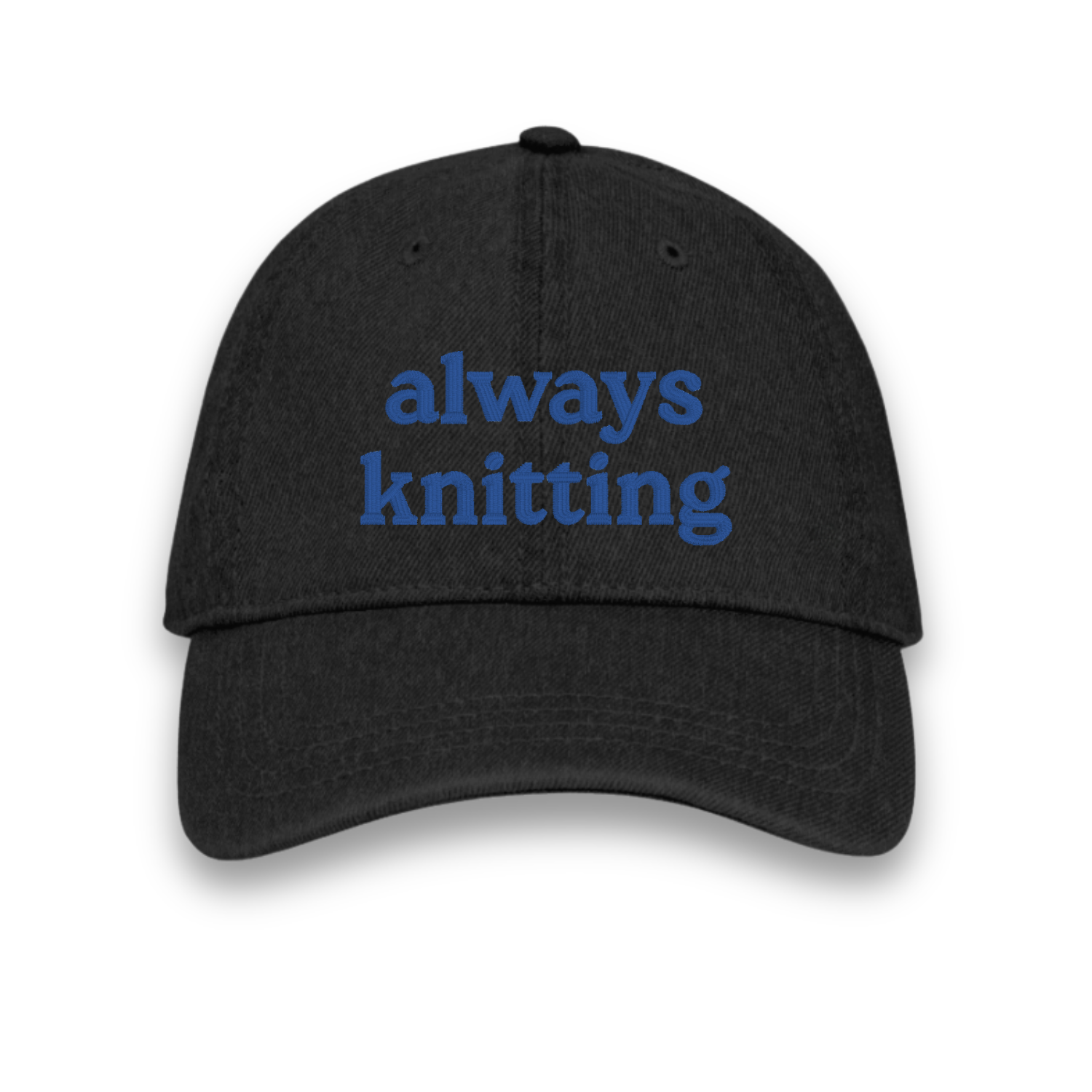 always knitting - Denim Hat [CHOOSE YOUR THREAD COLOR!]