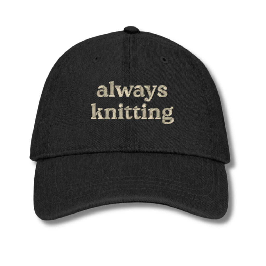 always knitting - Denim Hat [CHOOSE YOUR THREAD COLOR!]