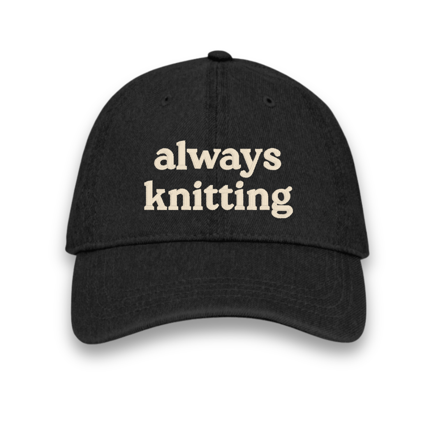 always knitting - Denim Hat [CHOOSE YOUR THREAD COLOR!]
