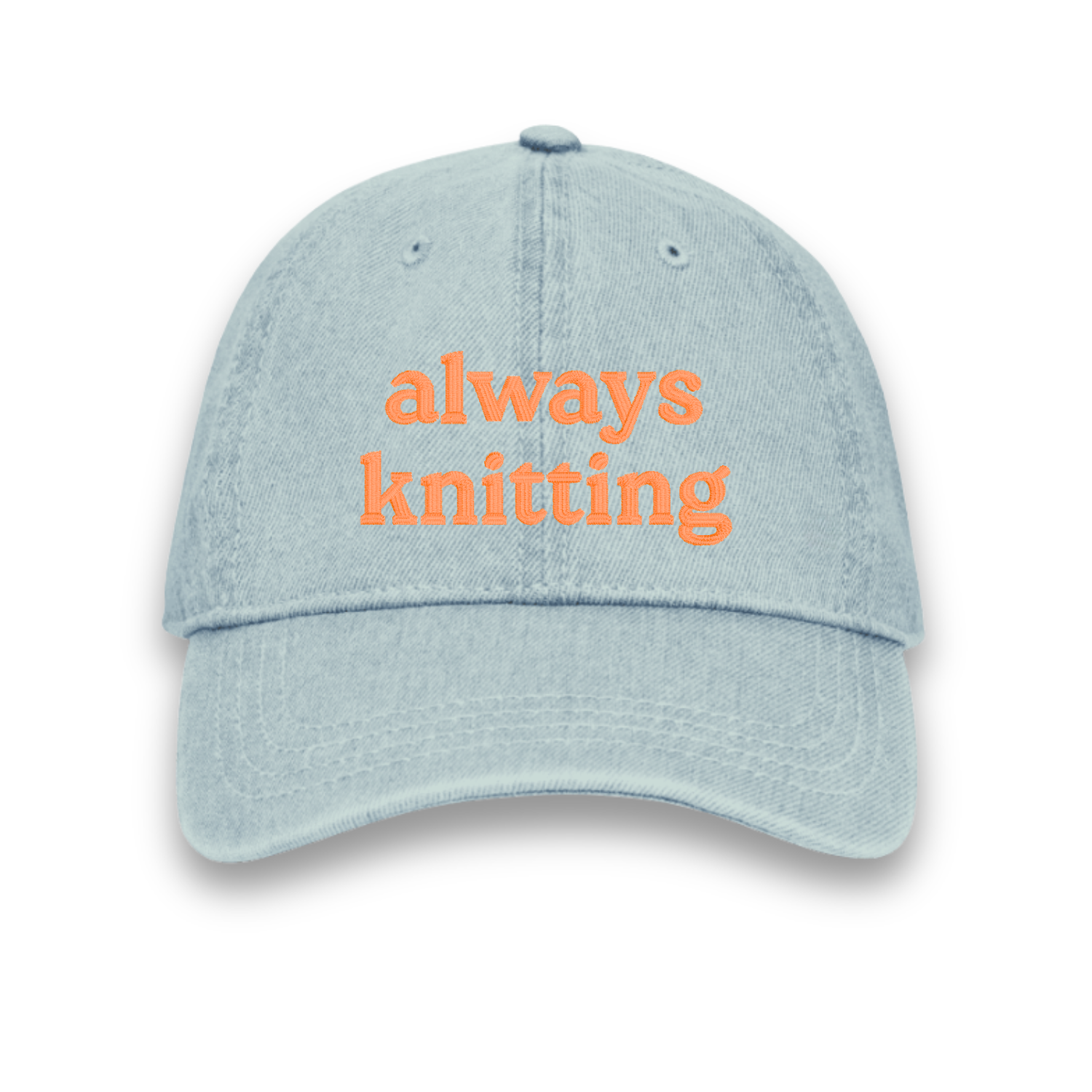 always knitting - Denim Hat [CHOOSE YOUR THREAD COLOR!]