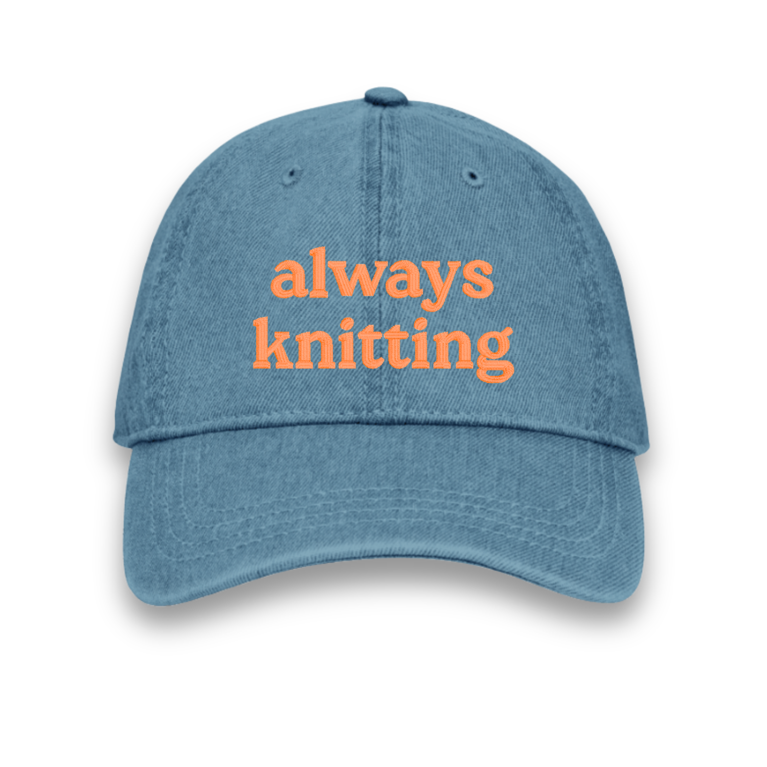 always knitting - Denim Hat [CHOOSE YOUR THREAD COLOR!]