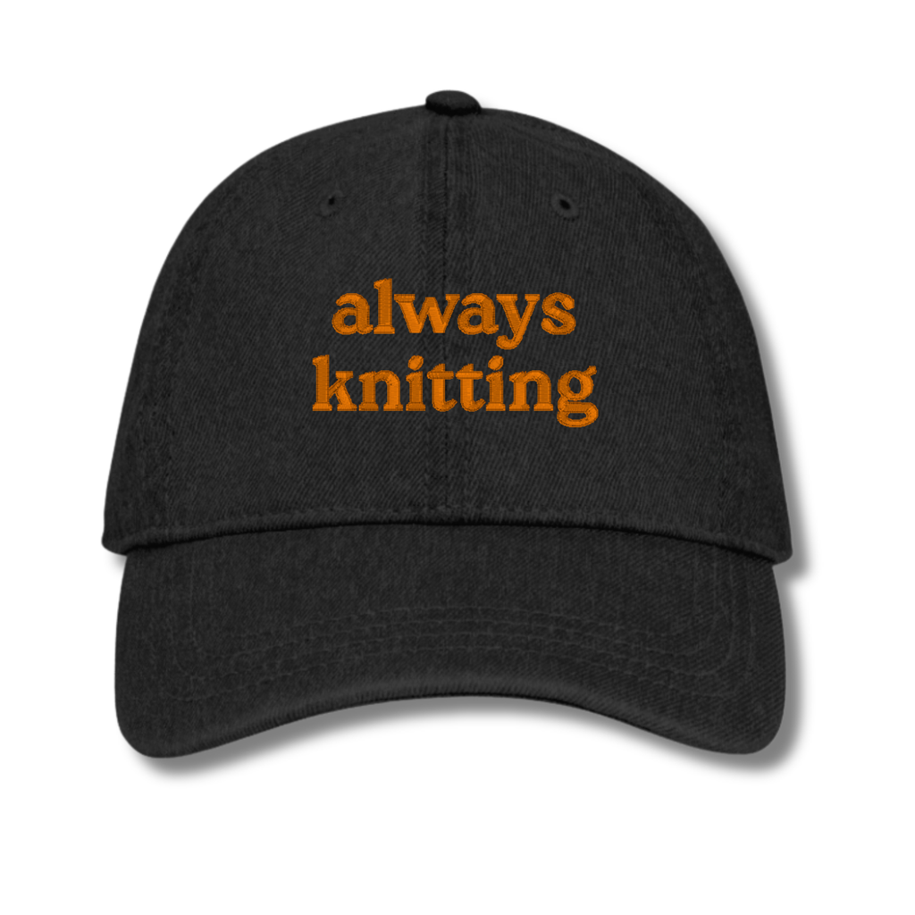 always knitting - Denim Hat [CHOOSE YOUR THREAD COLOR!]
