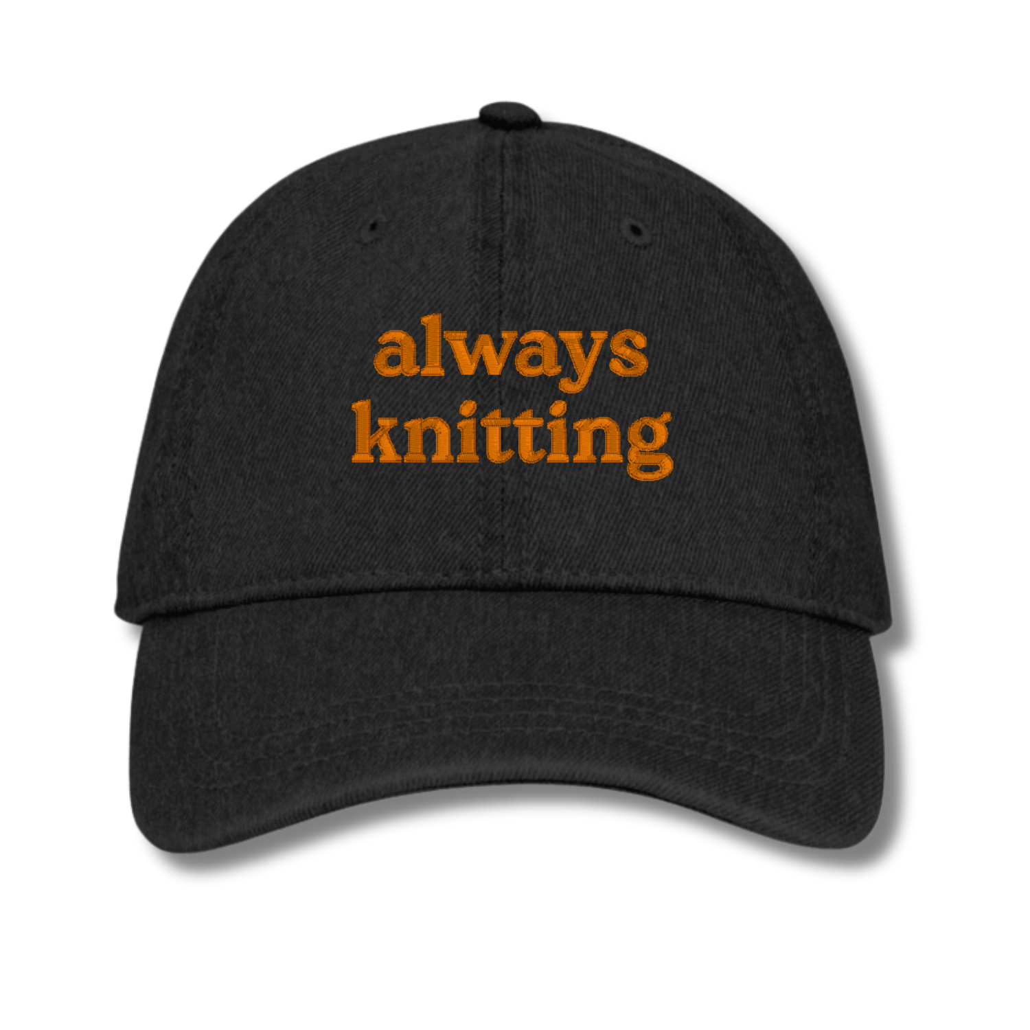 always knitting - Denim Hat [CHOOSE YOUR THREAD COLOR!]