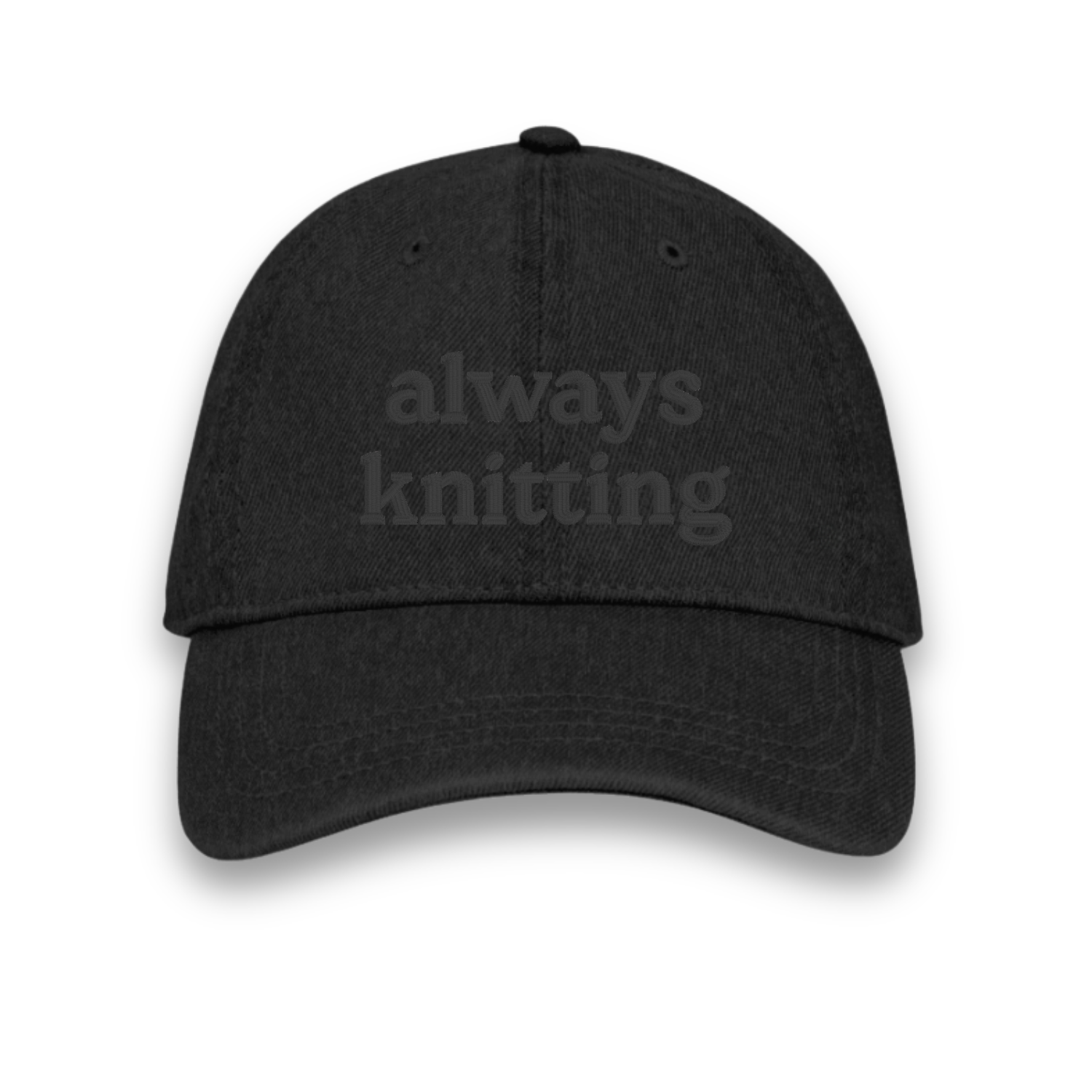 always knitting - Denim Hat [CHOOSE YOUR THREAD COLOR!]