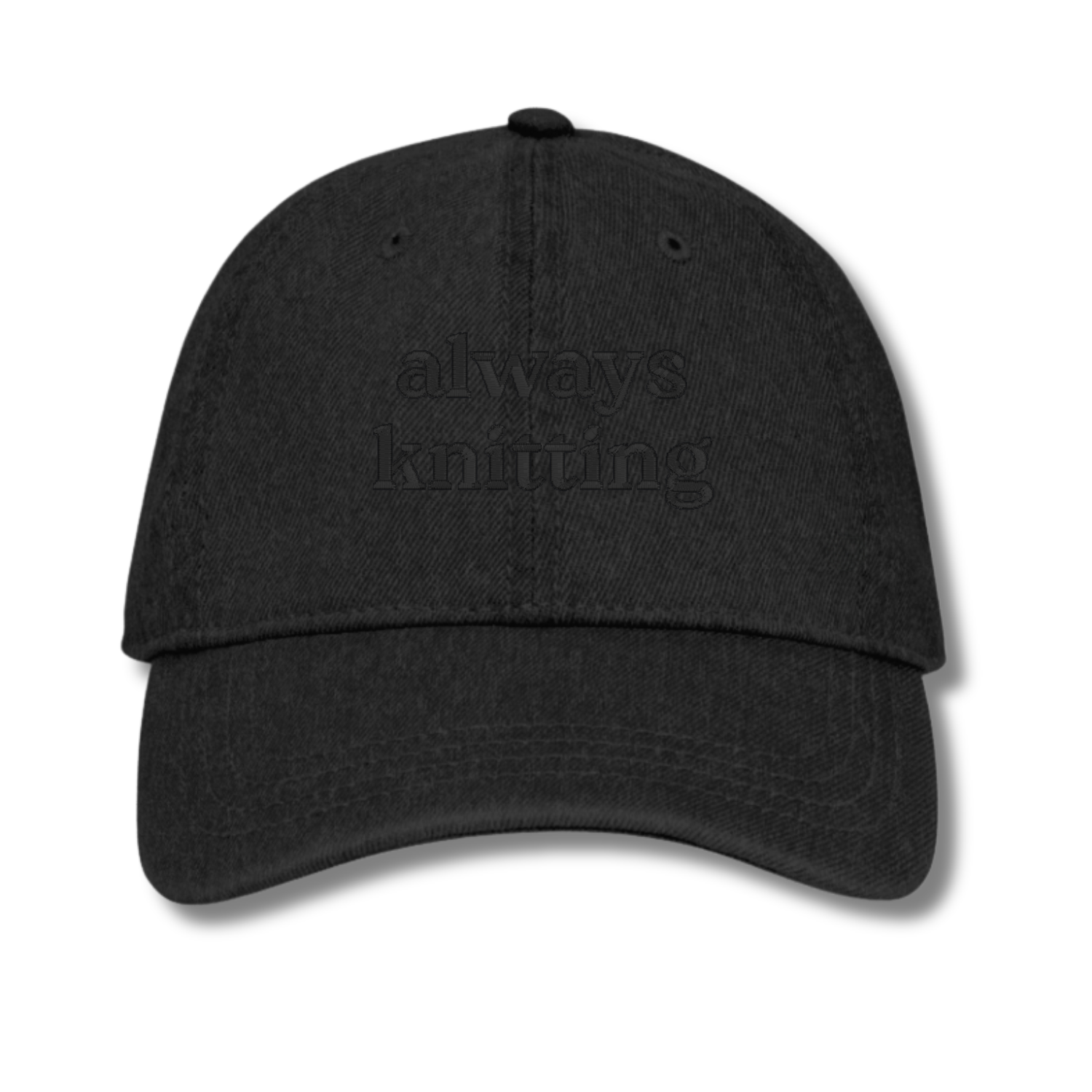 always knitting - Denim Hat [CHOOSE YOUR THREAD COLOR!]