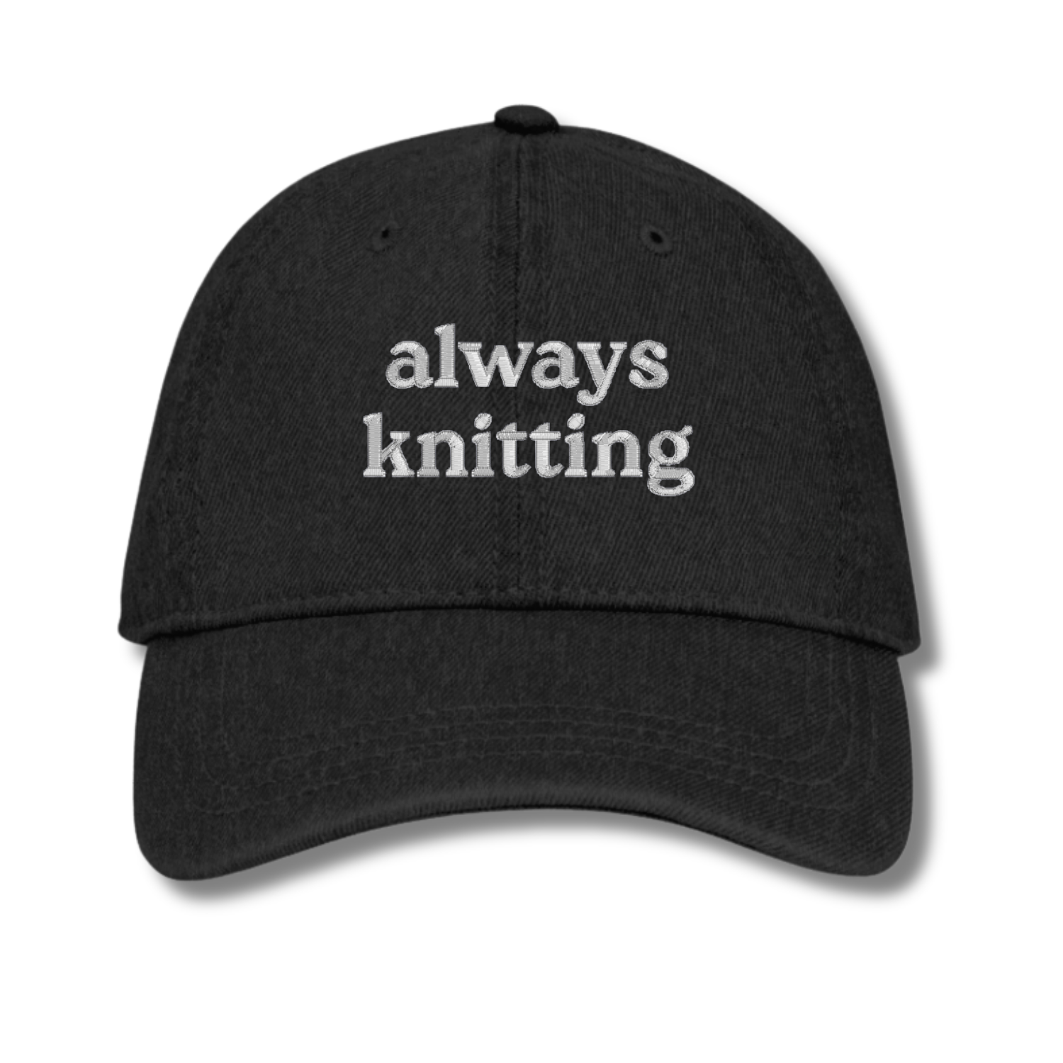 always knitting - Denim Hat [CHOOSE YOUR THREAD COLOR!]