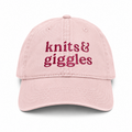 Knits & Giggles – Pink Hat – Pink Embroidery | Maker Favorite