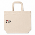 I Love My LYS – Canvas Tote – Black + Red Embroidery | Maker Favorite