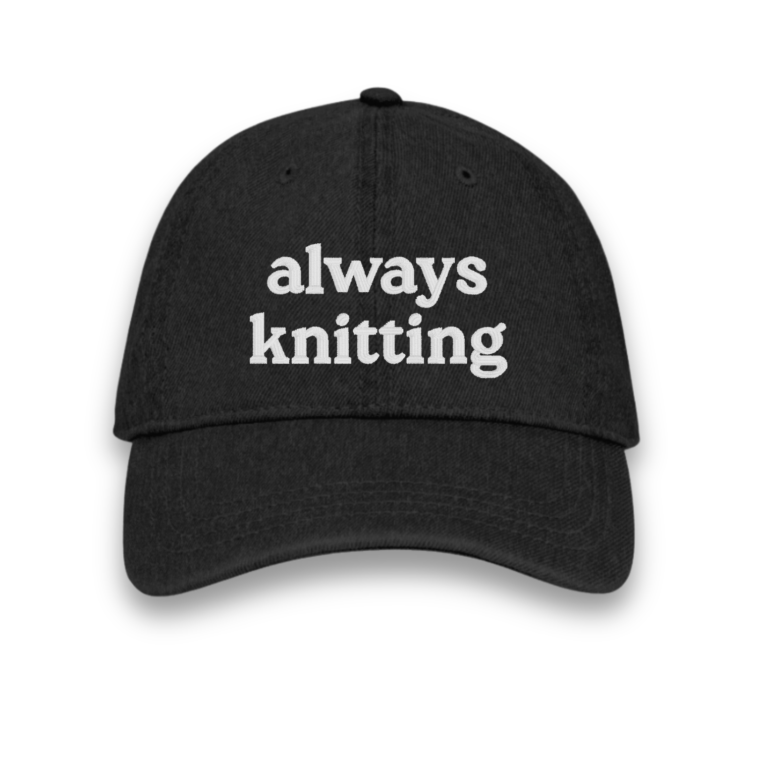 always knitting - Denim Hat [CHOOSE YOUR THREAD COLOR!]