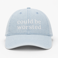 Could Be Worsted - Light Wash Denim Hat – White Embroidery | TIMI