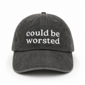 Could Be Worsted - Charcoal Hat – White Embroidery | TIMI