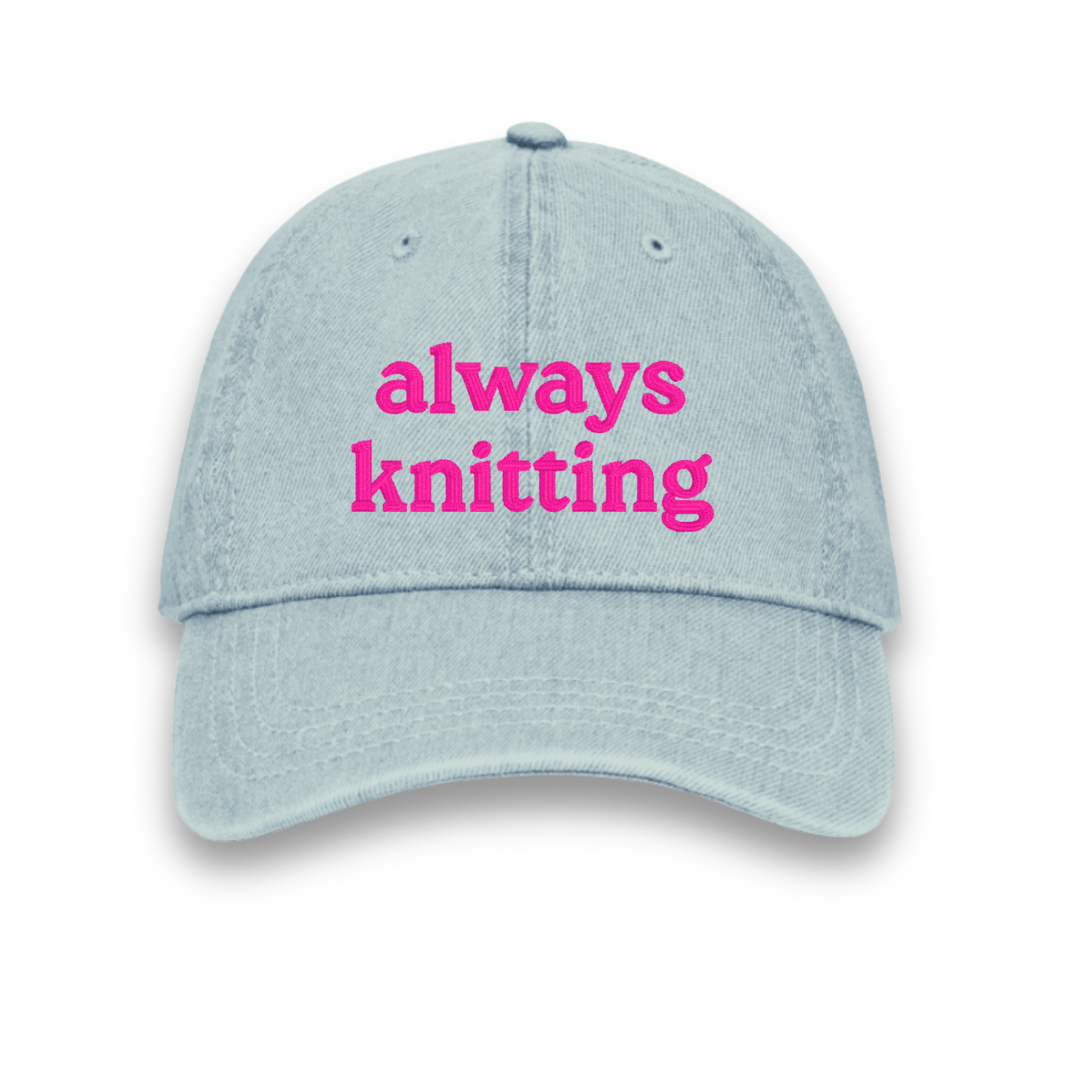 always knitting - Denim Hat [CHOOSE YOUR THREAD COLOR!]