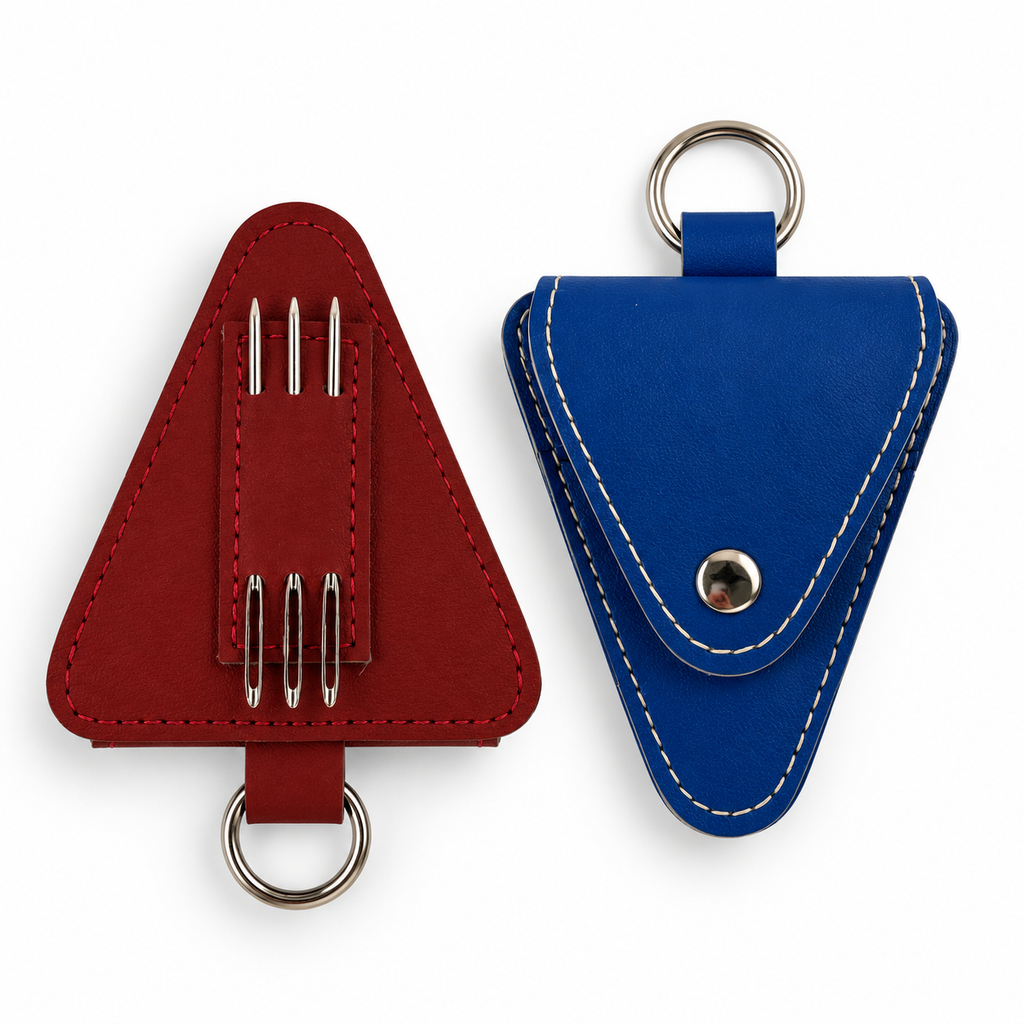 Snip & Stitch Leather Tool Case – Scissor + Darning Needle Holder