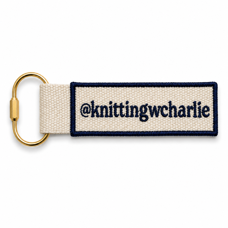 Personalized Bag Charm Keychain | Make(r) Your Own Custom Embroidered Charm