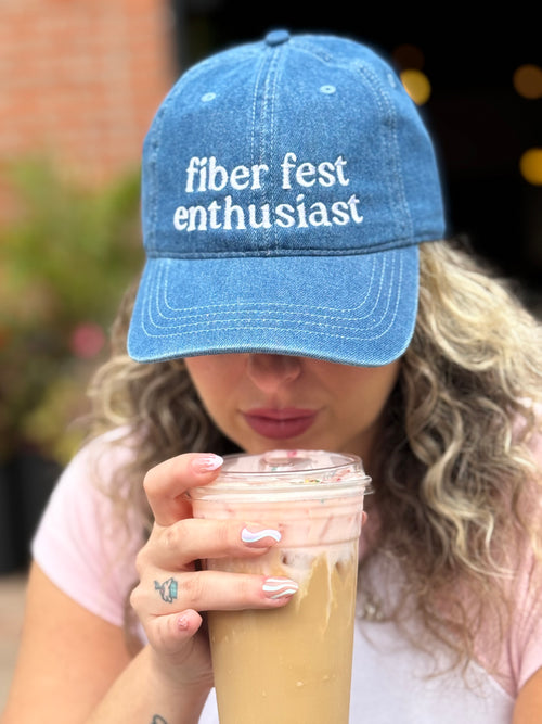 Fiber Fest Enthusiast - Custom Embroidered Fiber Festival Hat | Make(r) Your Own