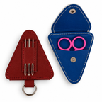Snip & Stitch Leather Tool Case – Scissor + Darning Needle Holder