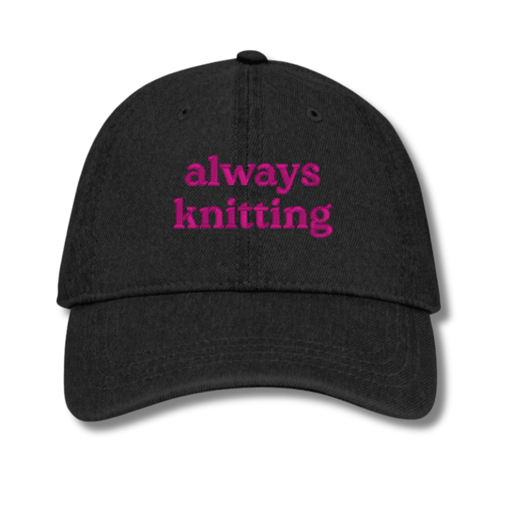 always knitting - Denim Hat [CHOOSE YOUR THREAD COLOR!]