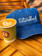 Rhinebeck – Medium Denim Hat – White Chainstitch Embroidery | TIMI