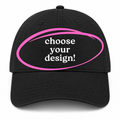 Black Dad Hat | Make(r) Your Own | Embroidered Knitting Hat for Makers