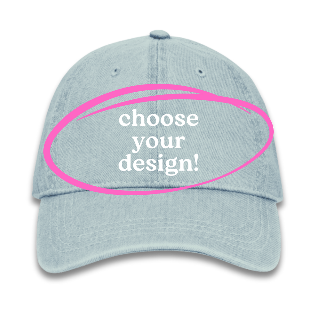 Light Wash Denim Hat | Make(r) Your Own | Custom Knitting Hat for Makers