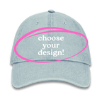 Light Wash Denim Hat | Make(r) Your Own | Custom Knitting Hat for Makers