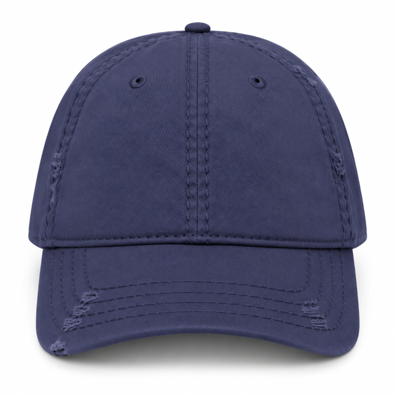 Distressed Navy Hat Blank