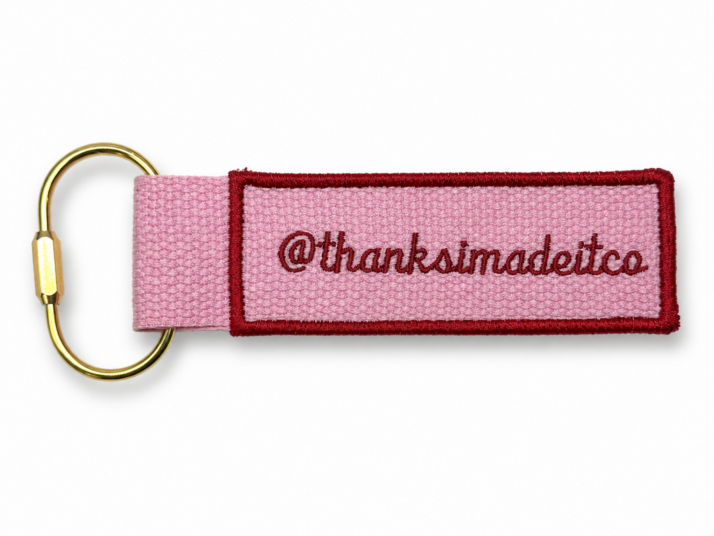 Make(r) Your Own | Embroidered Bag Charm Keychain