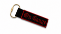 On Gauge - Black Bag Charm – Red Embroidery | Maker Favorite