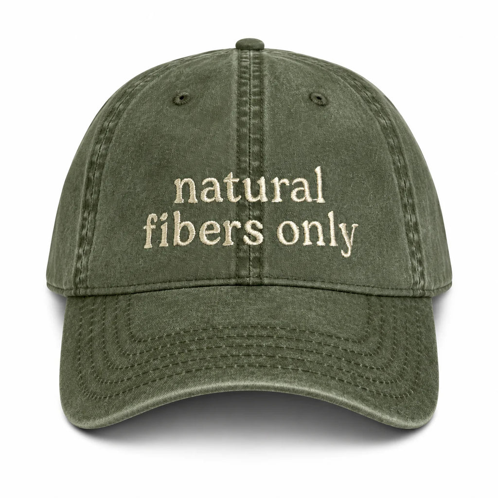 Olive Green Dad Hat | Make(r) Your Own | Embroidered Knitting Hat for Makers
