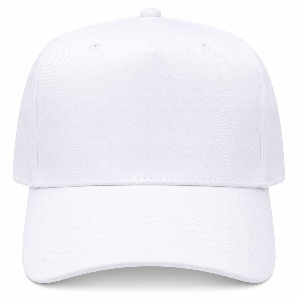 Hat - Cotton Twill - White - White - Structured