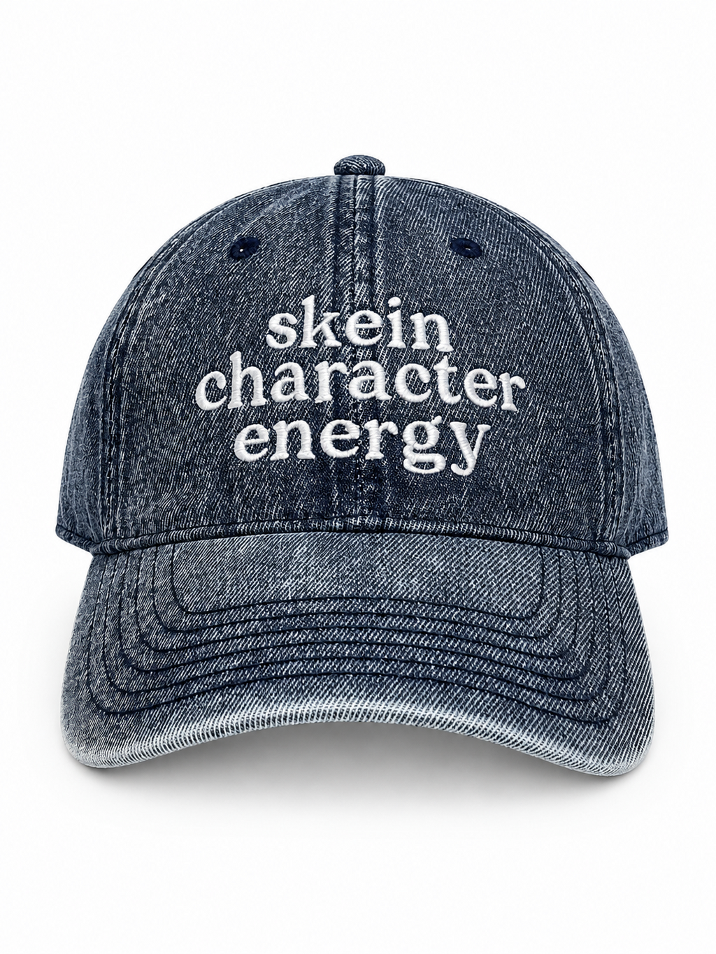 Skein Character Energy Embroidered Hat | TIMI Funny Knitting Hat for Knitters