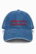 Addicted to Cashmere – Sky Blue Hat – Red Embroidery | Maker Favorite