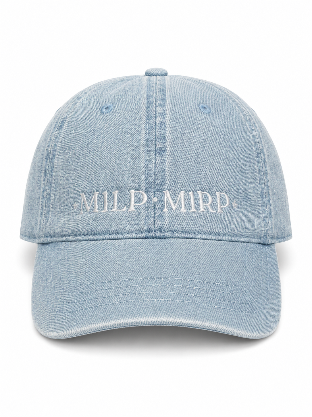 Light Wash Denim Hat | Make(r) Your Own | Custom Knitting Hat for Makers