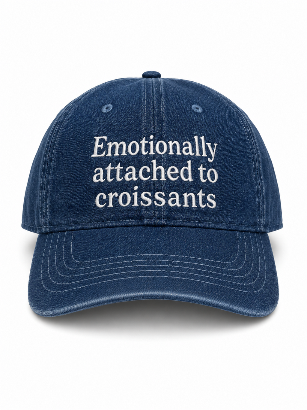 Medium Denim Hat | Make(r) Your Own | Custom Embroidered Knitting Hat for Makers