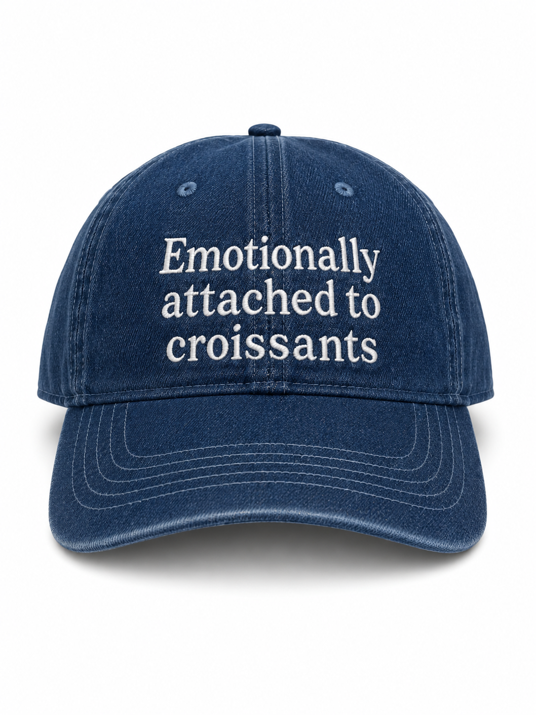 Medium Denim Hat | Make(r) Your Own | Custom Embroidered Knitting Hat for Makers