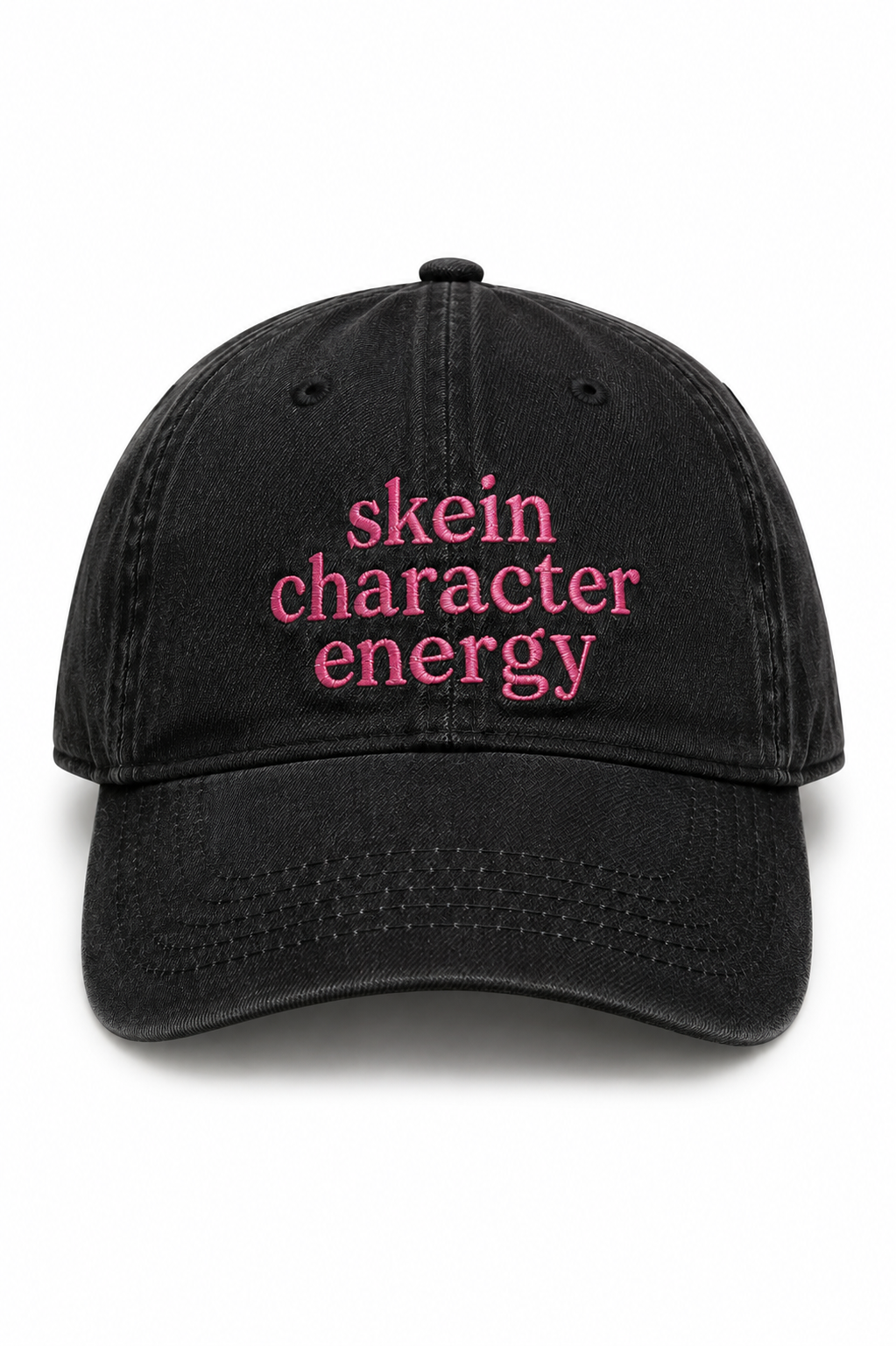 Skein Character Energy Embroidered Hat | TIMI Funny Knitting Hat for Knitters