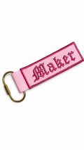 Embroidered Bag Charm | TIMI Keychain for Knitters & Makers