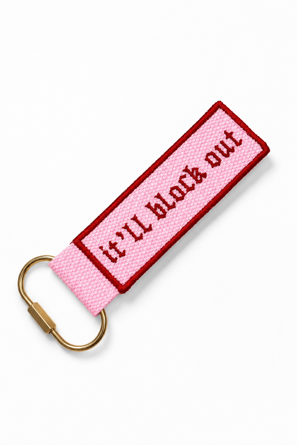 Embroidered Bag Charm | TIMI Keychain for Knitters & Makers