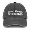 Catch Floats, Not Feelings - Charcoal Hat – White Embroidery | TIMI