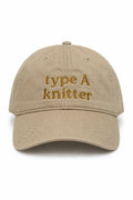 Type A Knitter - Tan Hat – Old Gold Embroidery | Maker Favorite