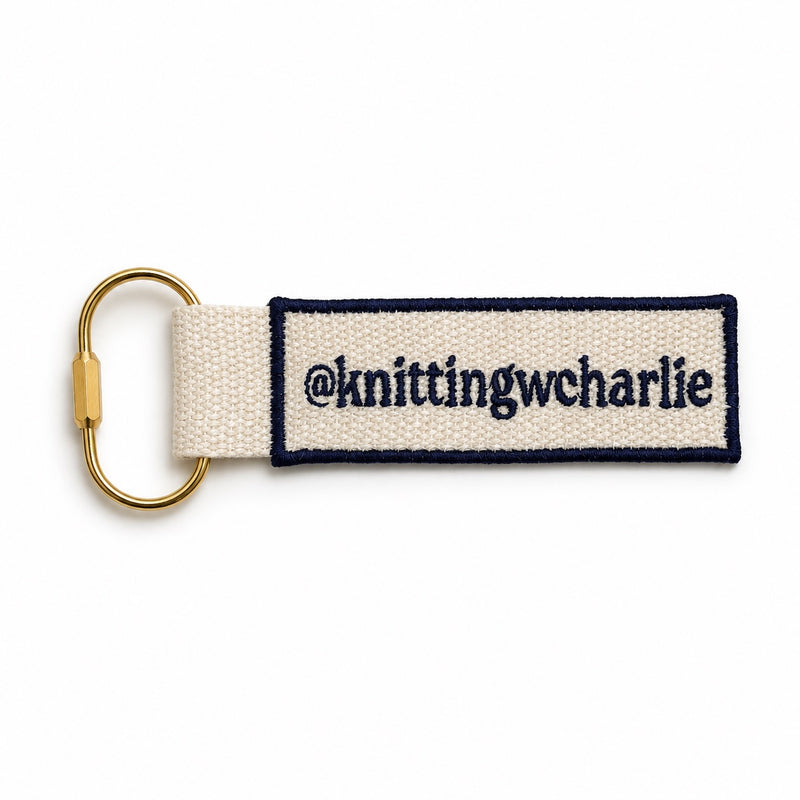 Personalized Bag Charm Keychain | Make(r) Your Own Custom Embroidered Charm