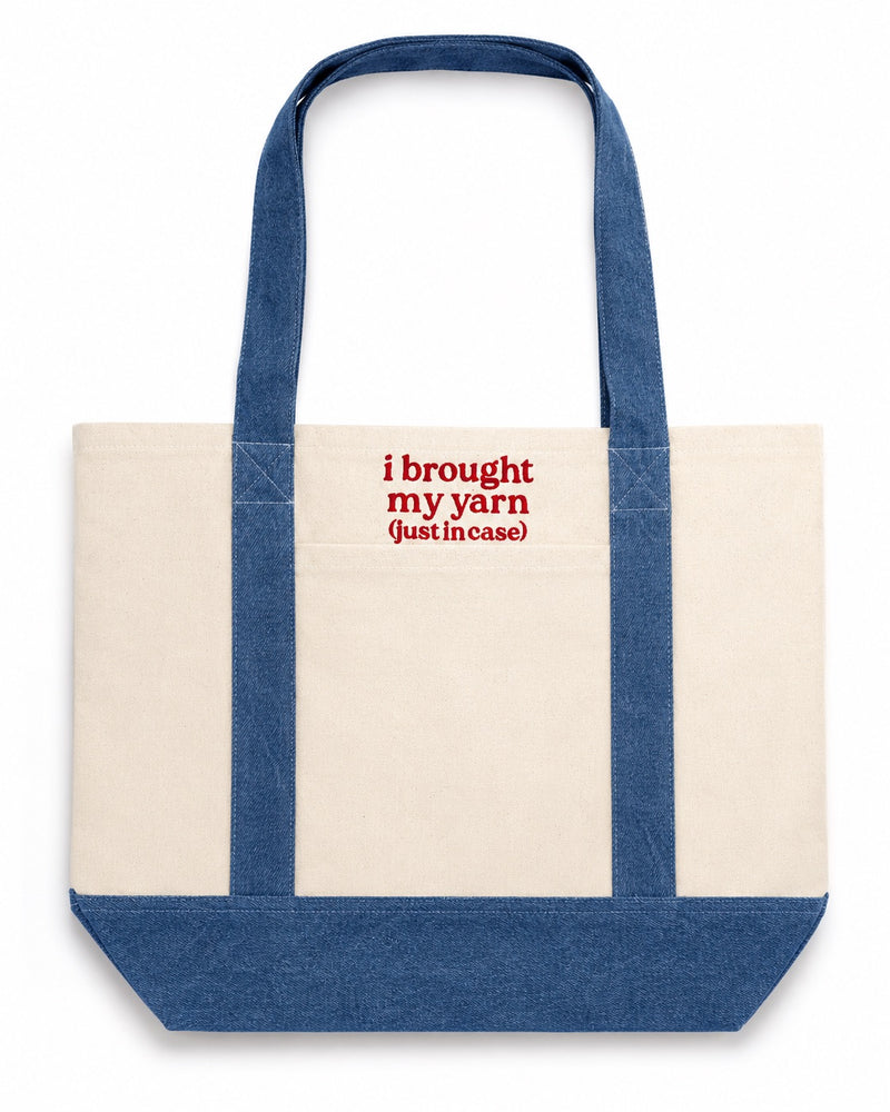 Personalized XL Pocket Tote | Make(r) Your Own Custom Embroidered Bag