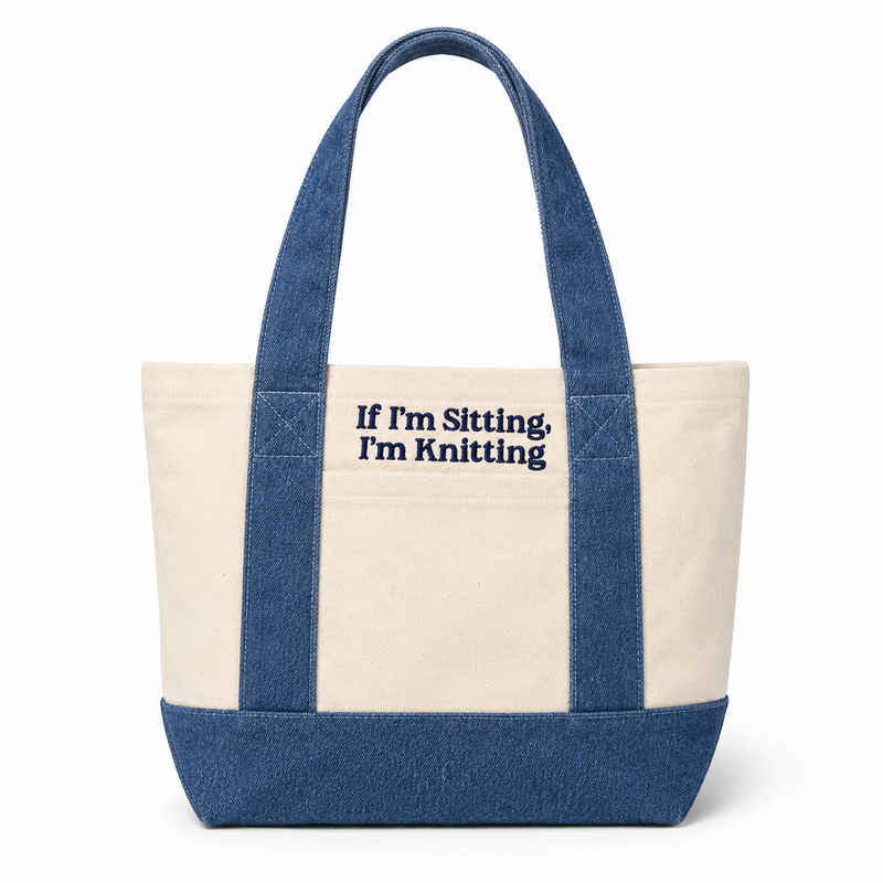 Personalized Mini Pocket Tote | Make(r) Your Own Custom Embroidered Bag