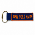 New York Knits – Bag Charm – Blue + Orange Embroidery | TIMI