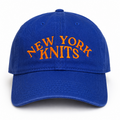 New York Knits – Royal Dad Hat – Orange Embroidery | TIMI